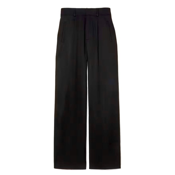 EVERLANE The Draper Pleated Pant Black - Picture 2 of 5